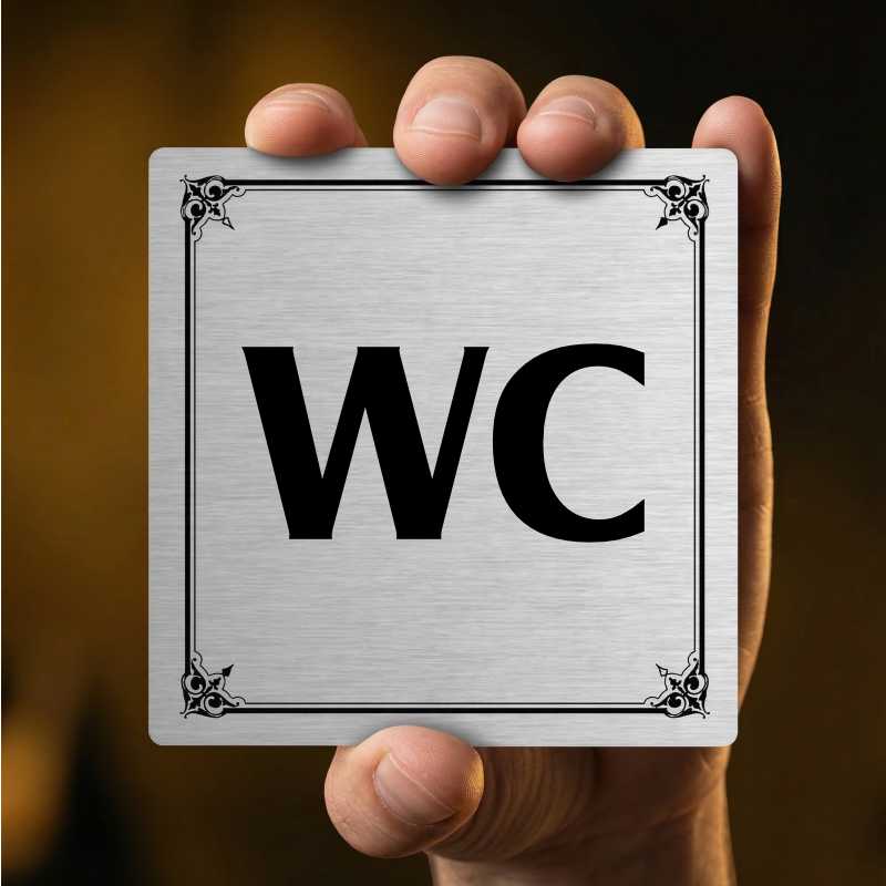 WC, 118x118mm, stříbrná, Arizona